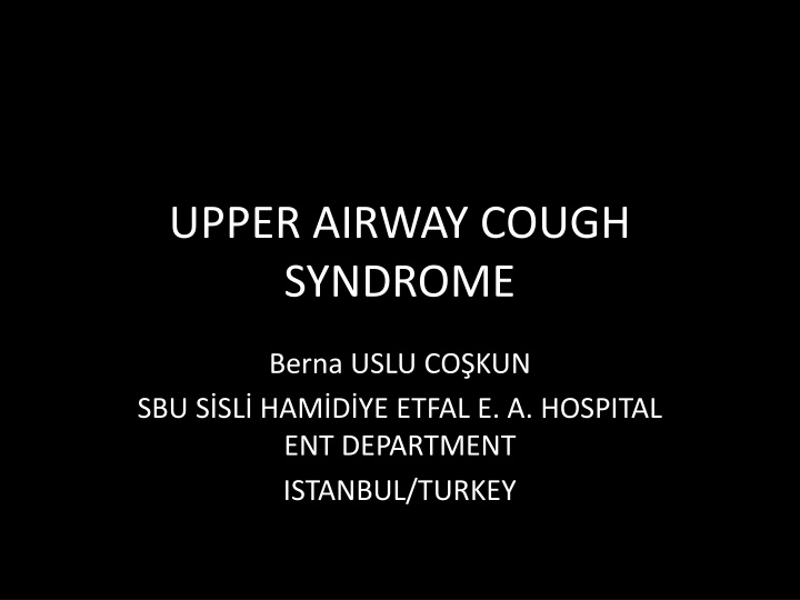 upper airway cough syndrome