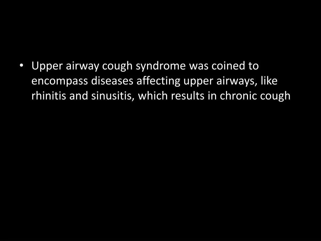 upper airway cough syndrome was coined