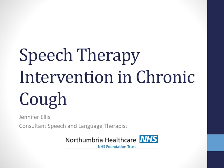 speech therapy intervention in chronic cough