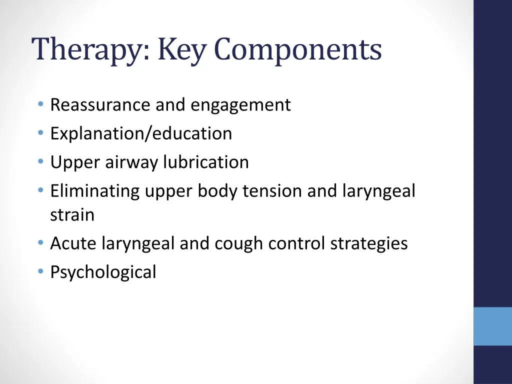 therapy key components