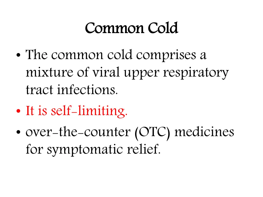 common cold