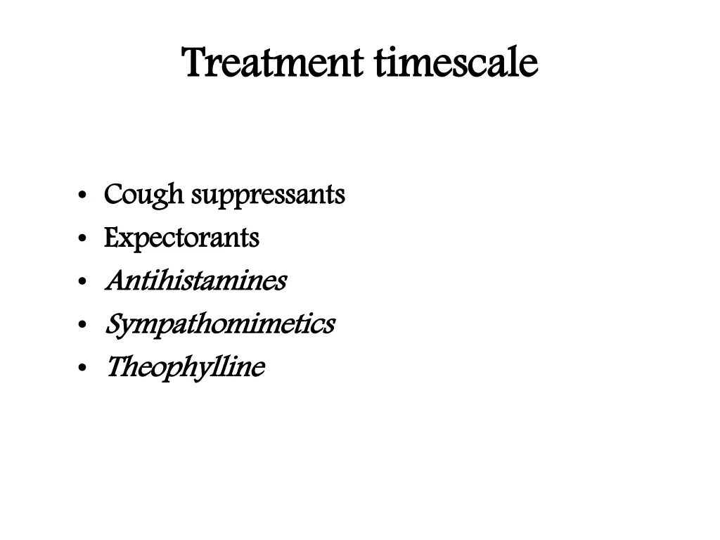 treatment timescale