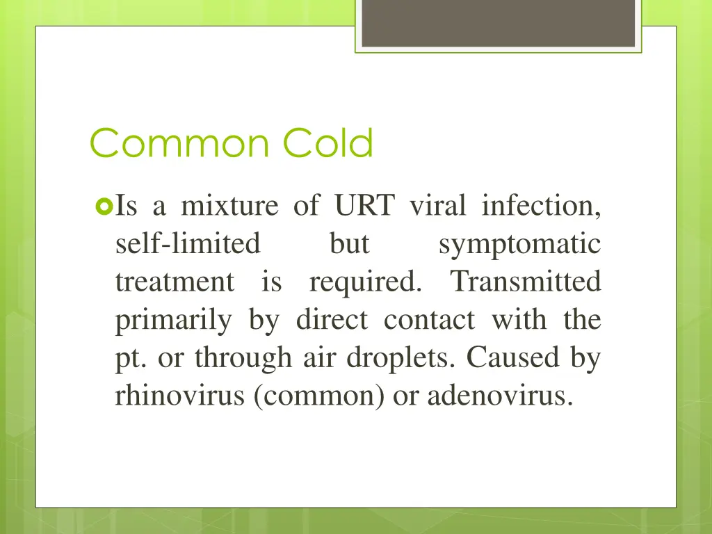 common cold