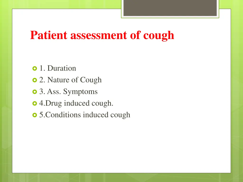 patient assessment of cough