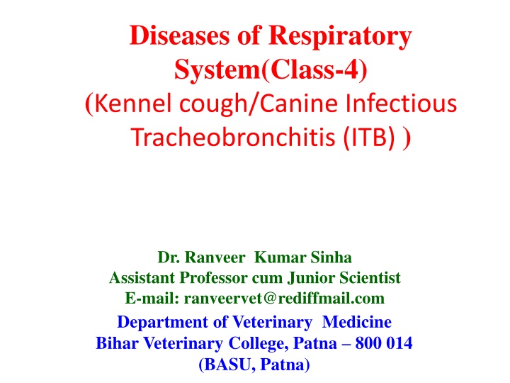 diseases of respiratory system class 4 kennel