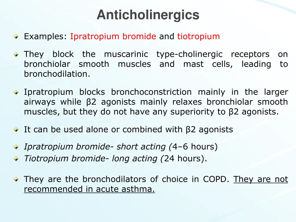 anticholinergics