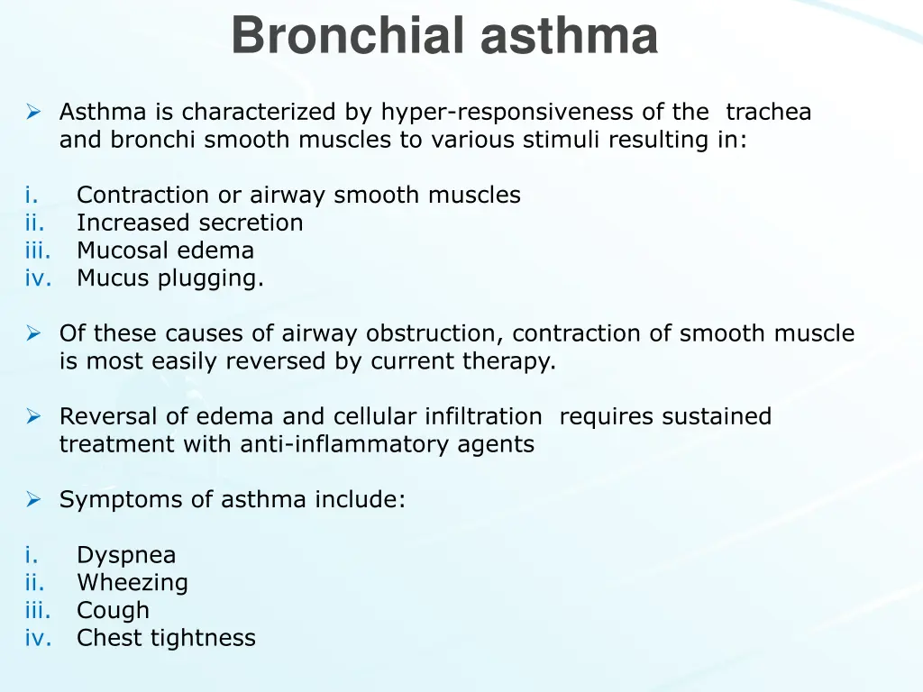 bronchial asthma