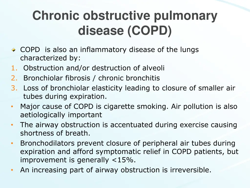 chronic obstructive pulmonary disease copd