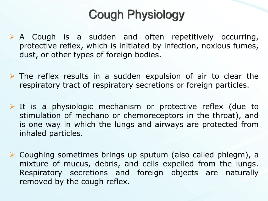 cough physiology