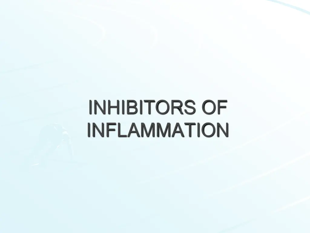 inhibitors of inflammation