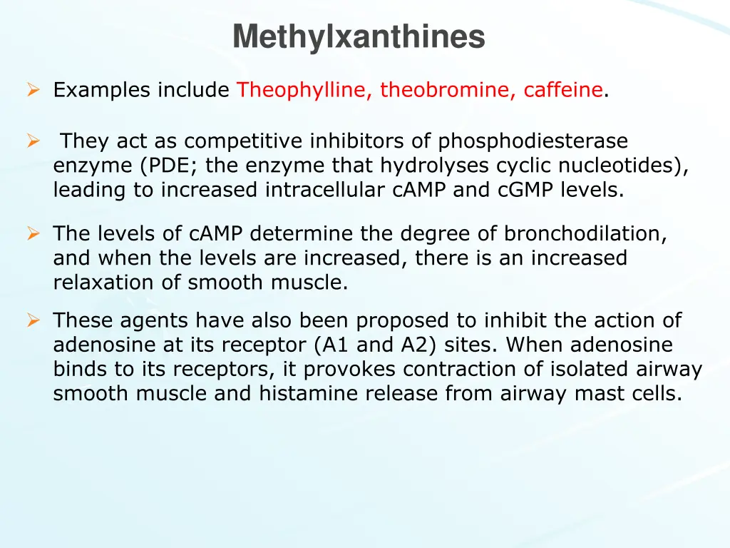 methylxanthines