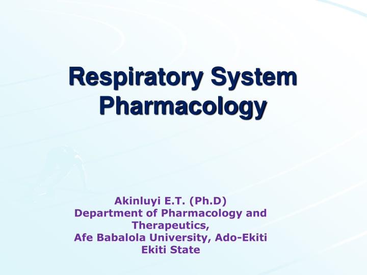 respiratory system pharmacology