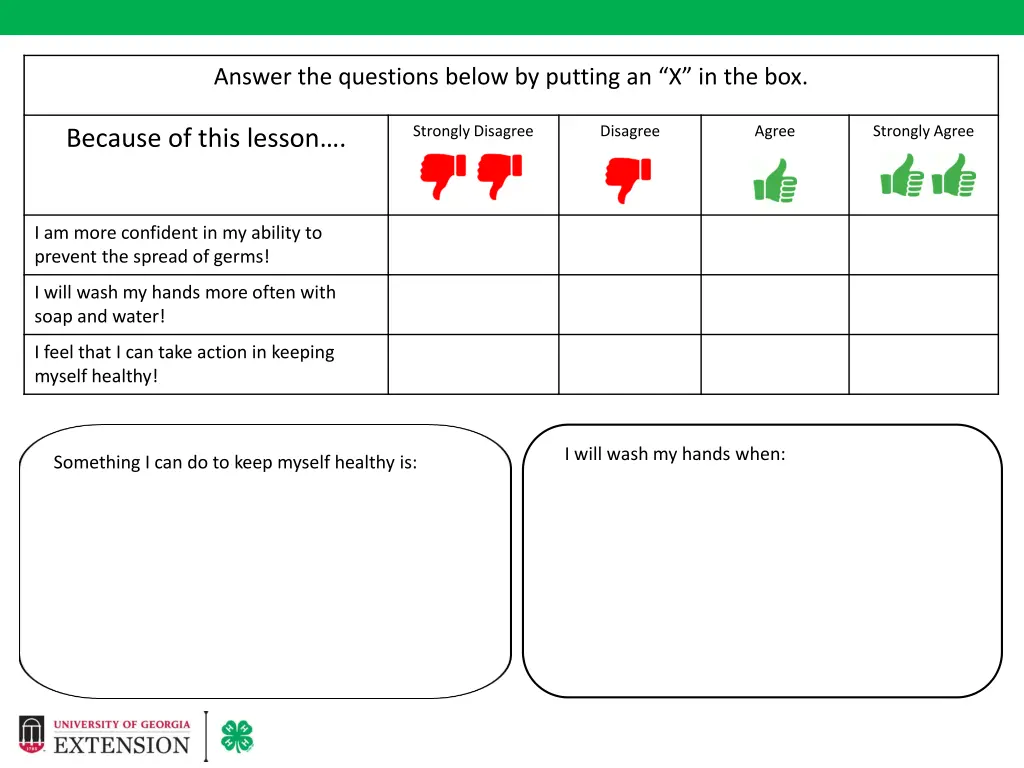 answer the questions below by putting 1