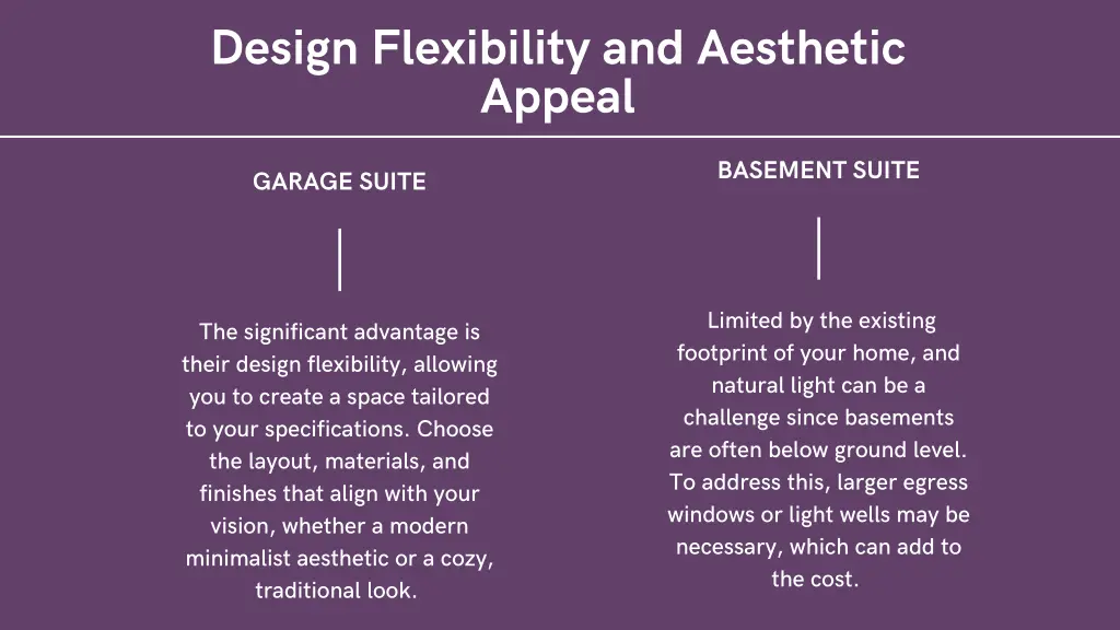 design flexibility and aesthetic appeal