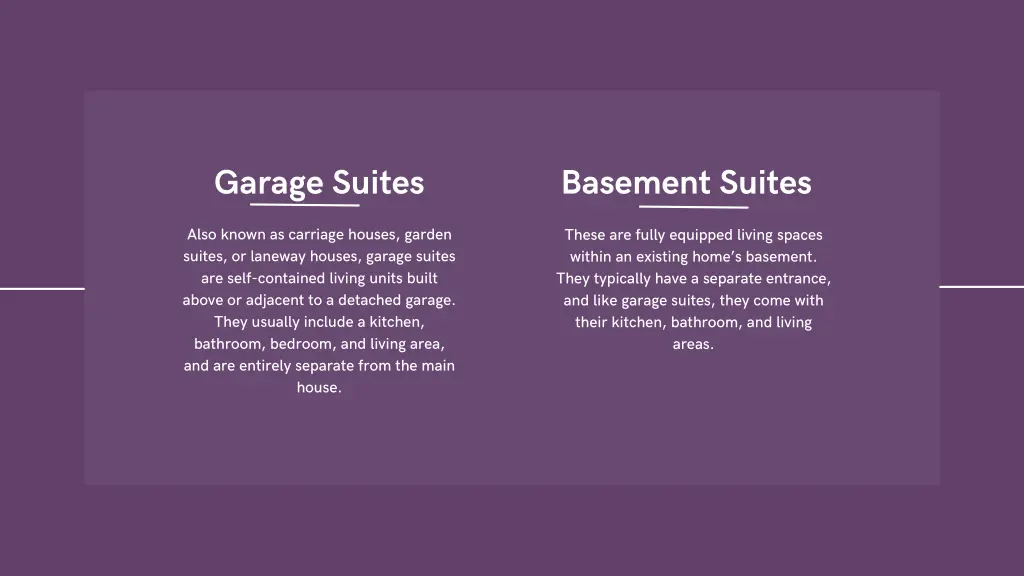 garage suites