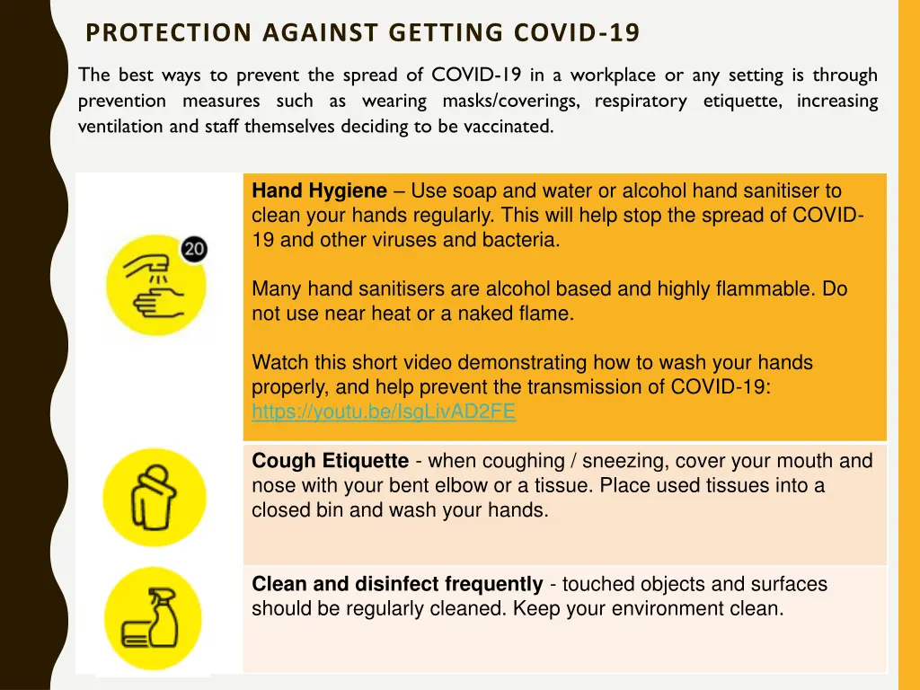 protection against getting covid 19