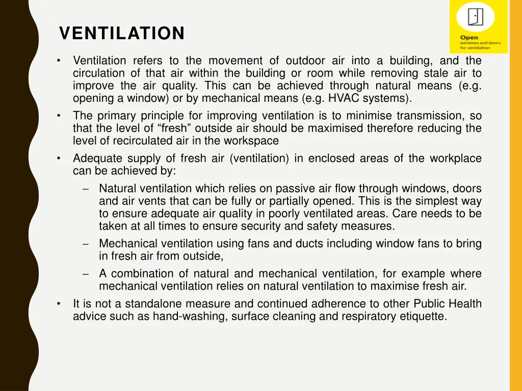 ventilation