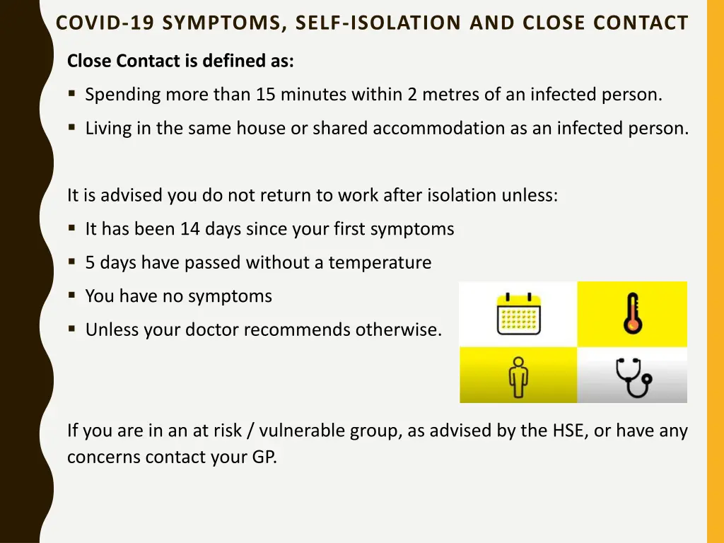 covid 19 symptoms self isolation and close contact 1