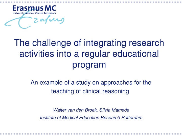 the challenge of integrating research activities