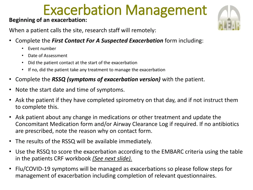 exacerbation management exacerbation management 1