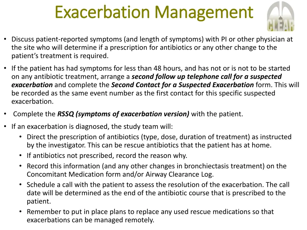 exacerbation management exacerbation management 3