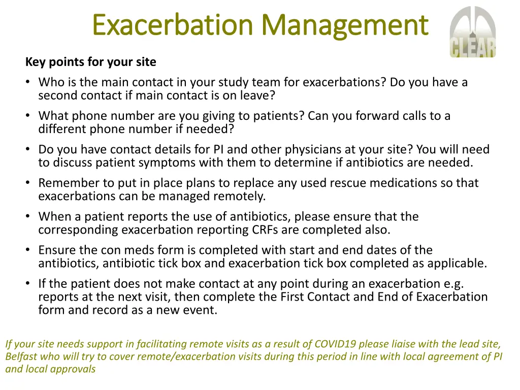 exacerbation management exacerbation management 6