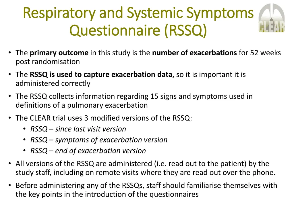 respiratory and systemic symptoms respiratory