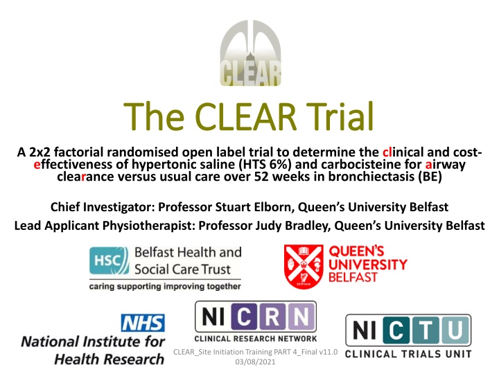 the clear trial the clear trial a 2x2 factorial