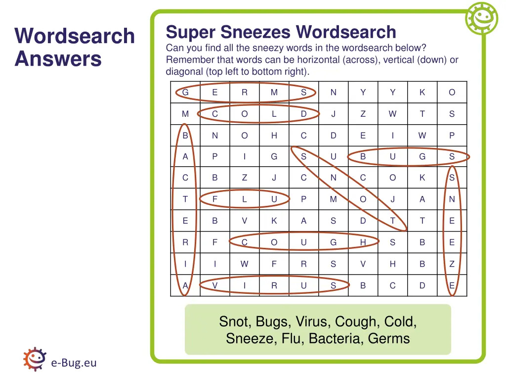 super sneezes wordsearch can you find 1