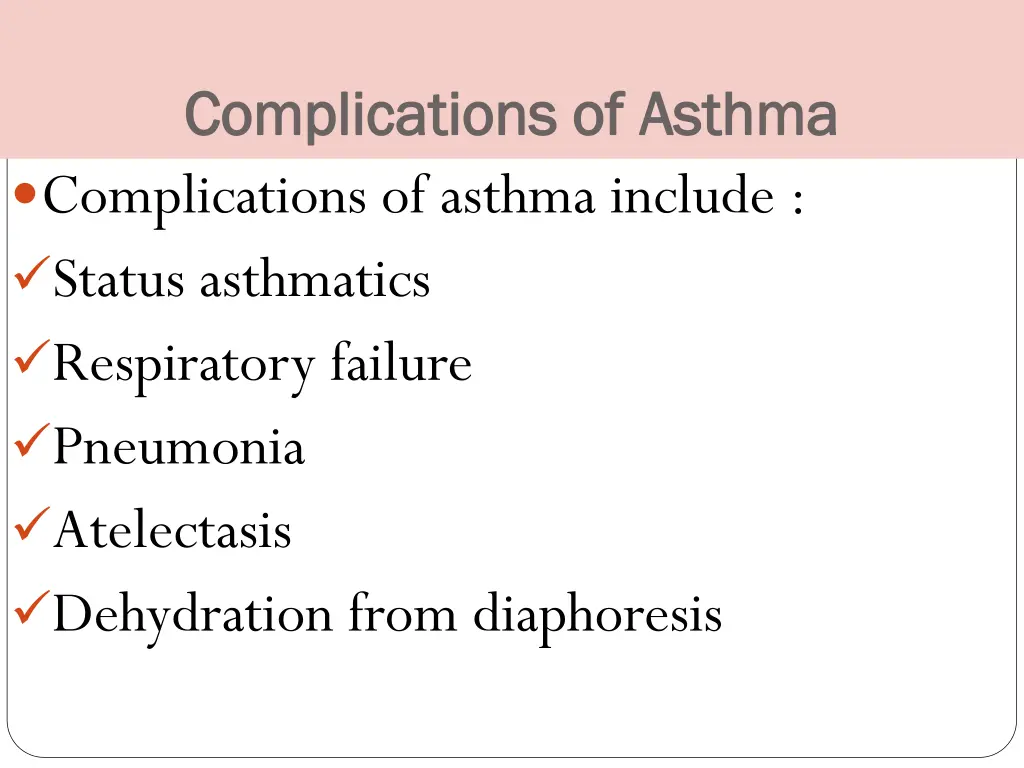 complications of asthma complications of asthma