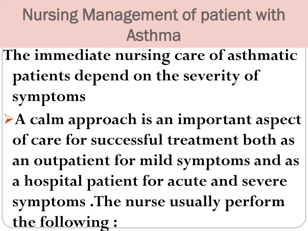 nursing management of patient with nursing