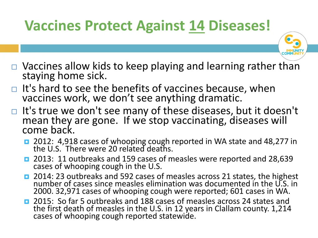 vaccines protect against 14 diseases