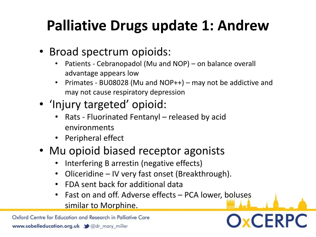 palliative drugs update 1 andrew