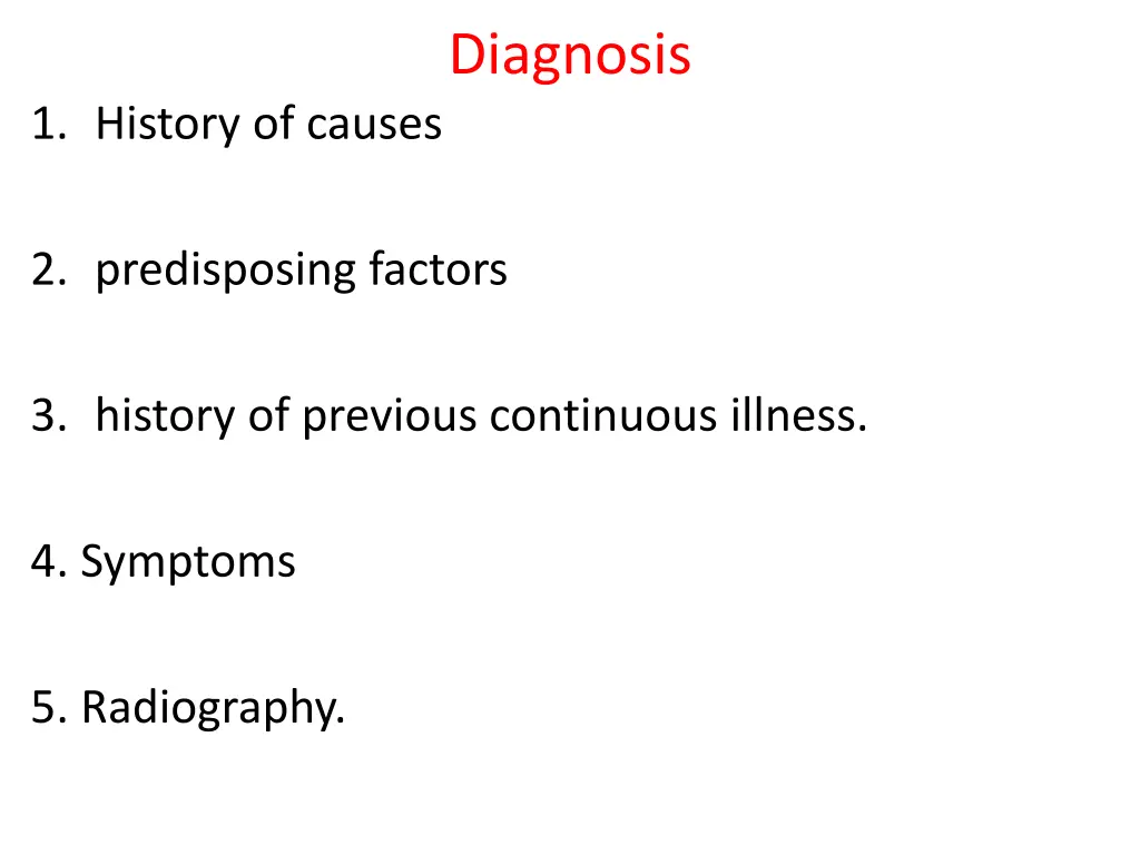 diagnosis