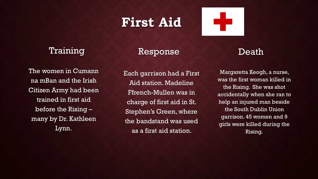 first aid