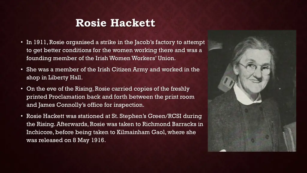 rosie hackett