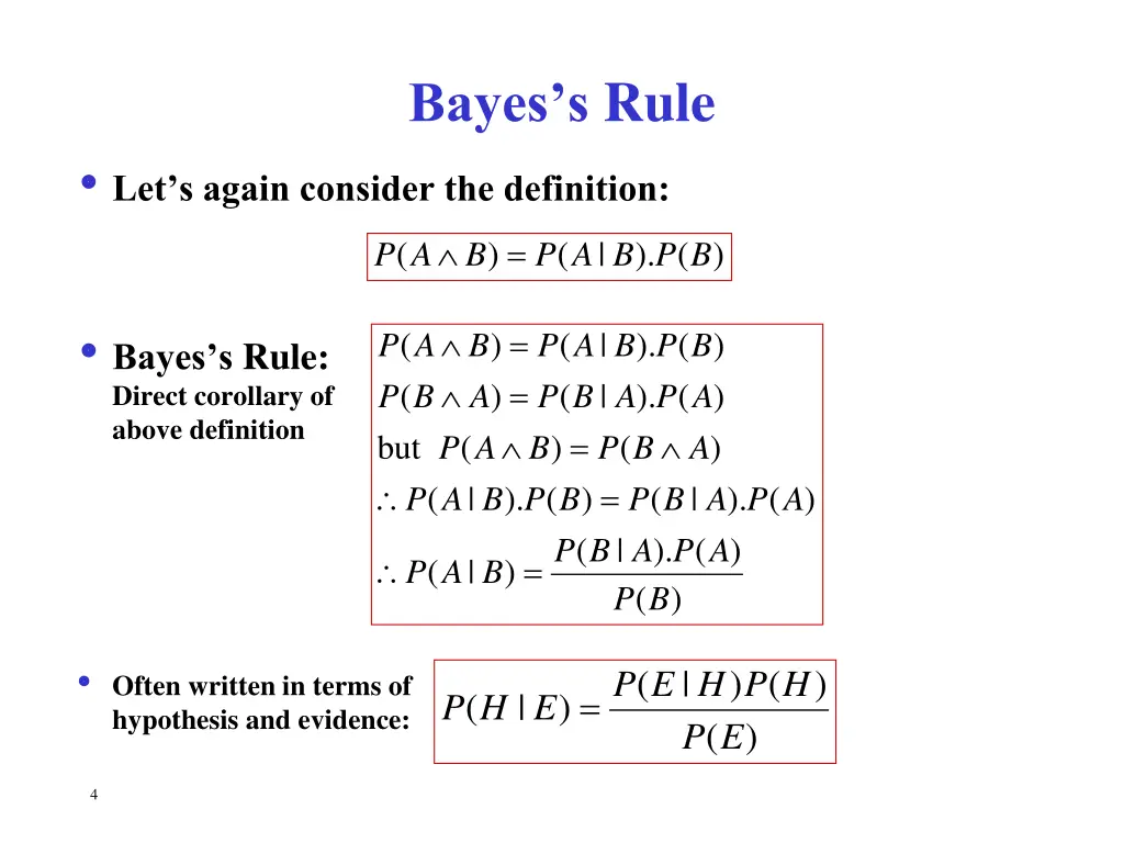 bayes s rule