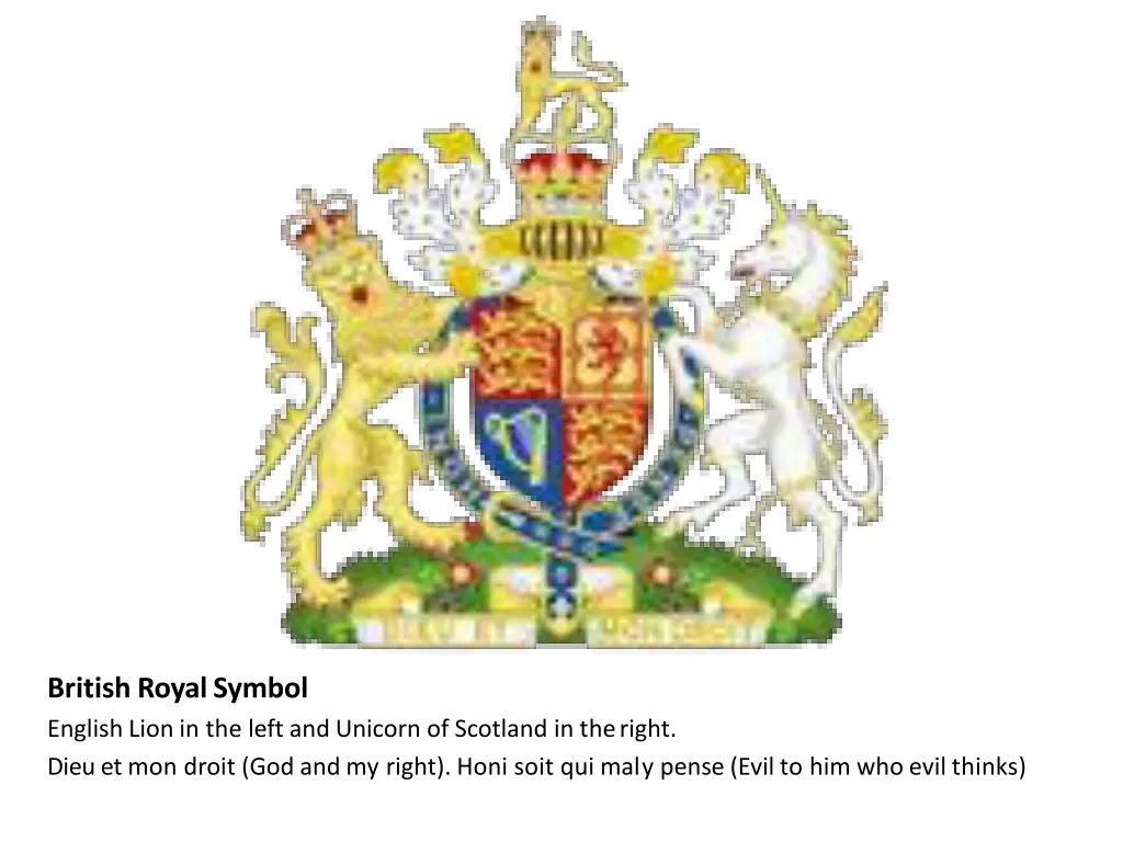 british royalsymbol english lion in the left