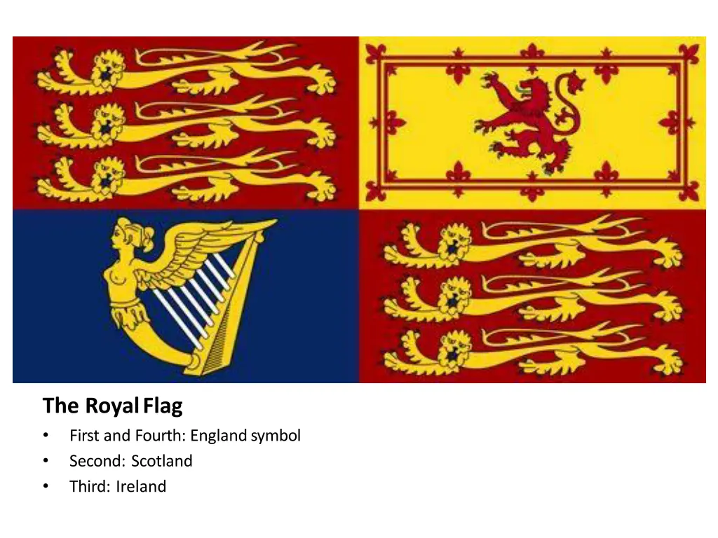 the royalflag first and fourth englandsymbol