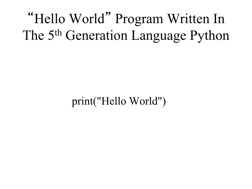 hello world program written 1