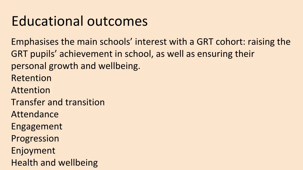 educational outcomes