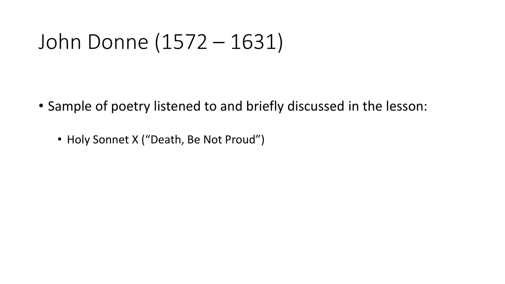 john donne 1572 1631 1