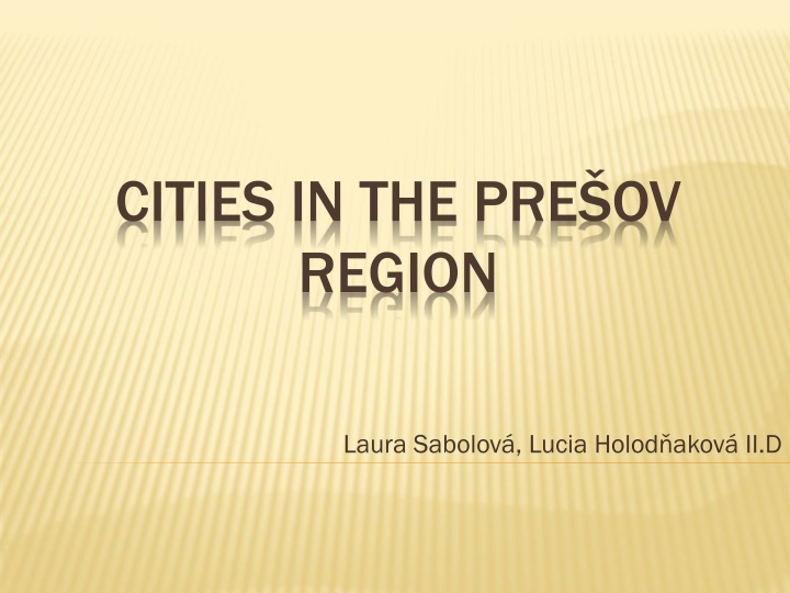 cities in the pre ov region