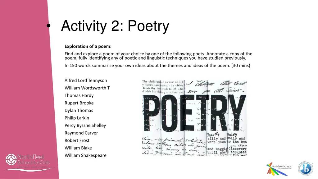 activity 2 poetry