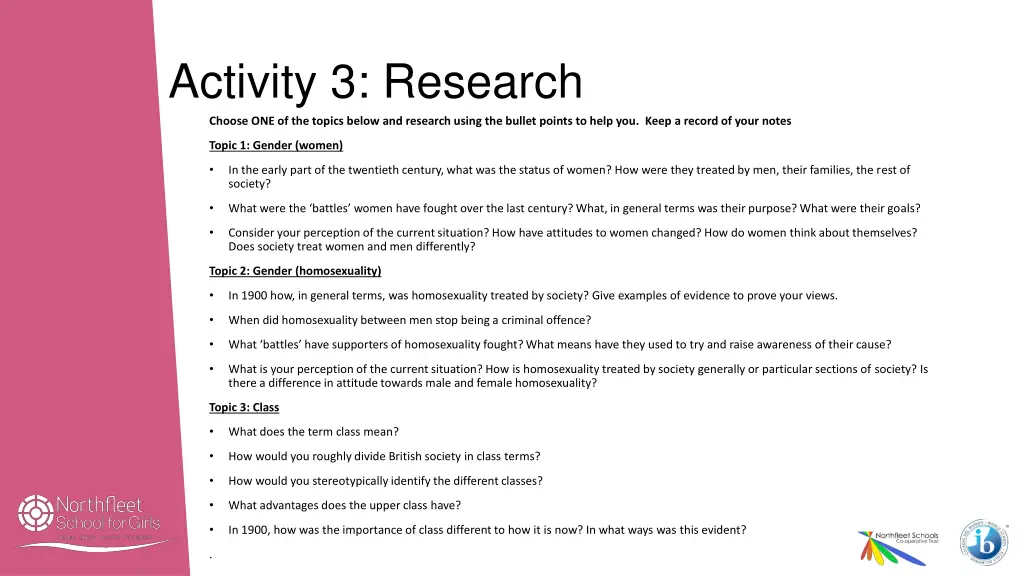 activity 3 research