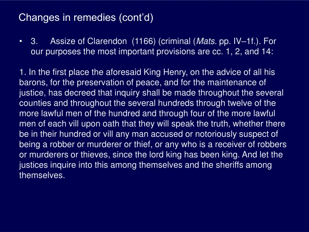 changes in remedies cont d 1