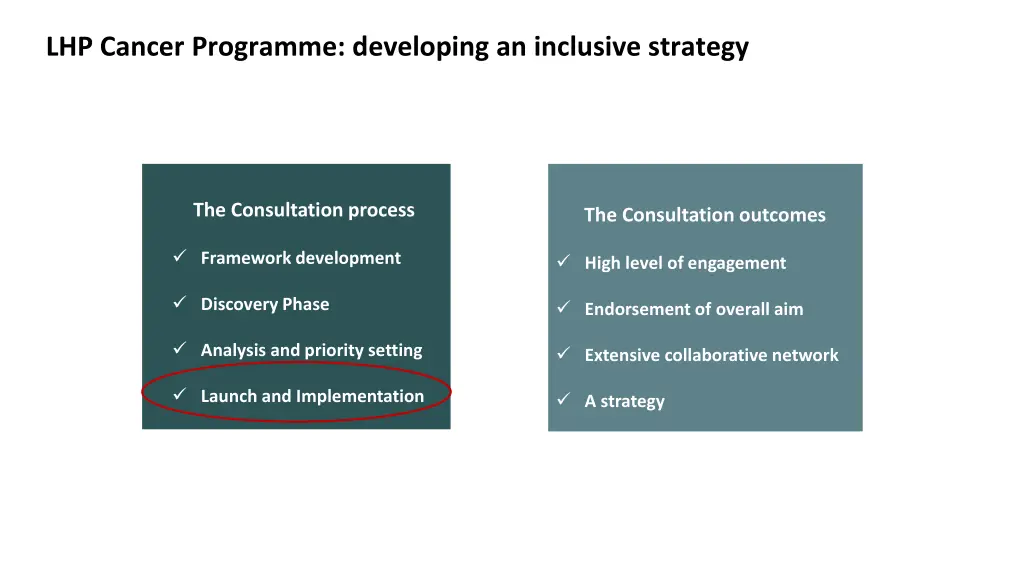 lhp cancer programme developing an inclusive