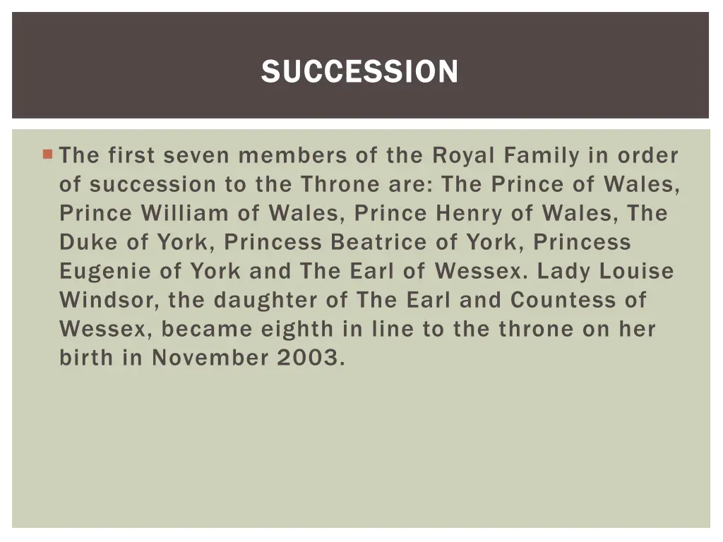 succession succession