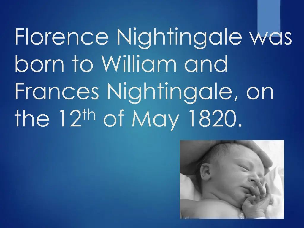 florence nightingale was born to william