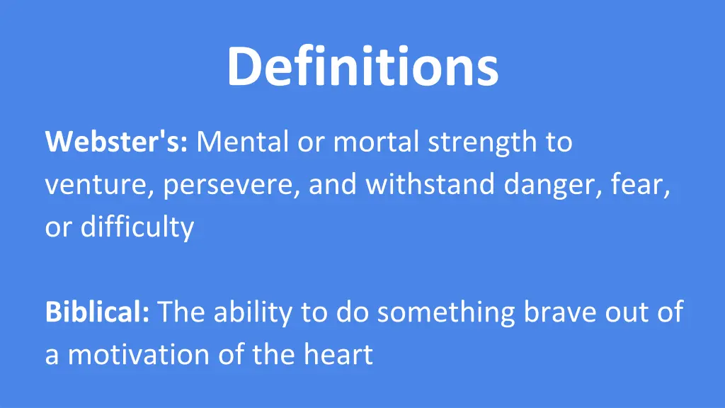 definitions